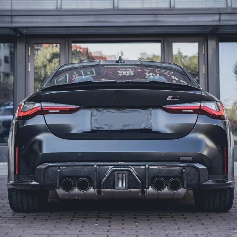 

Для BMW G80 M3 G82 M4 сухая передняя губа из углеродного волокна, задний бампер, диффузор, боковые юбки, спойлер, комплект кузова автомобиля