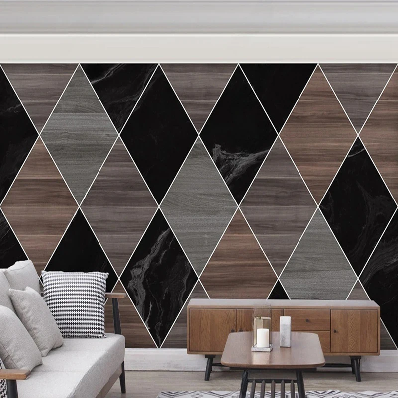 Custom Any Size Photo Mural Modern 3D Abstract Geometric Marble Pattern Wallpaper Bedroom Living Room Home Decor Wall Painting