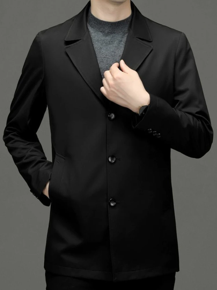 Long Male Blazer Plus Big Size Single Breasted Coat Oversize Menswear Fashionable Men\'s Suit Jackets New in Classic Casual 2024