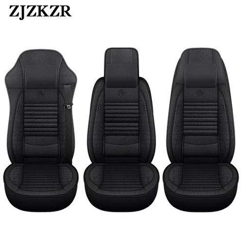 Funda de lino Universal para asiento de autobús, cojín para camión, furgoneta, SCANIA, Dongfeng, IVECO, ISUZU, Volvo, Benz, Renault Hino, ttra, Peterbilt