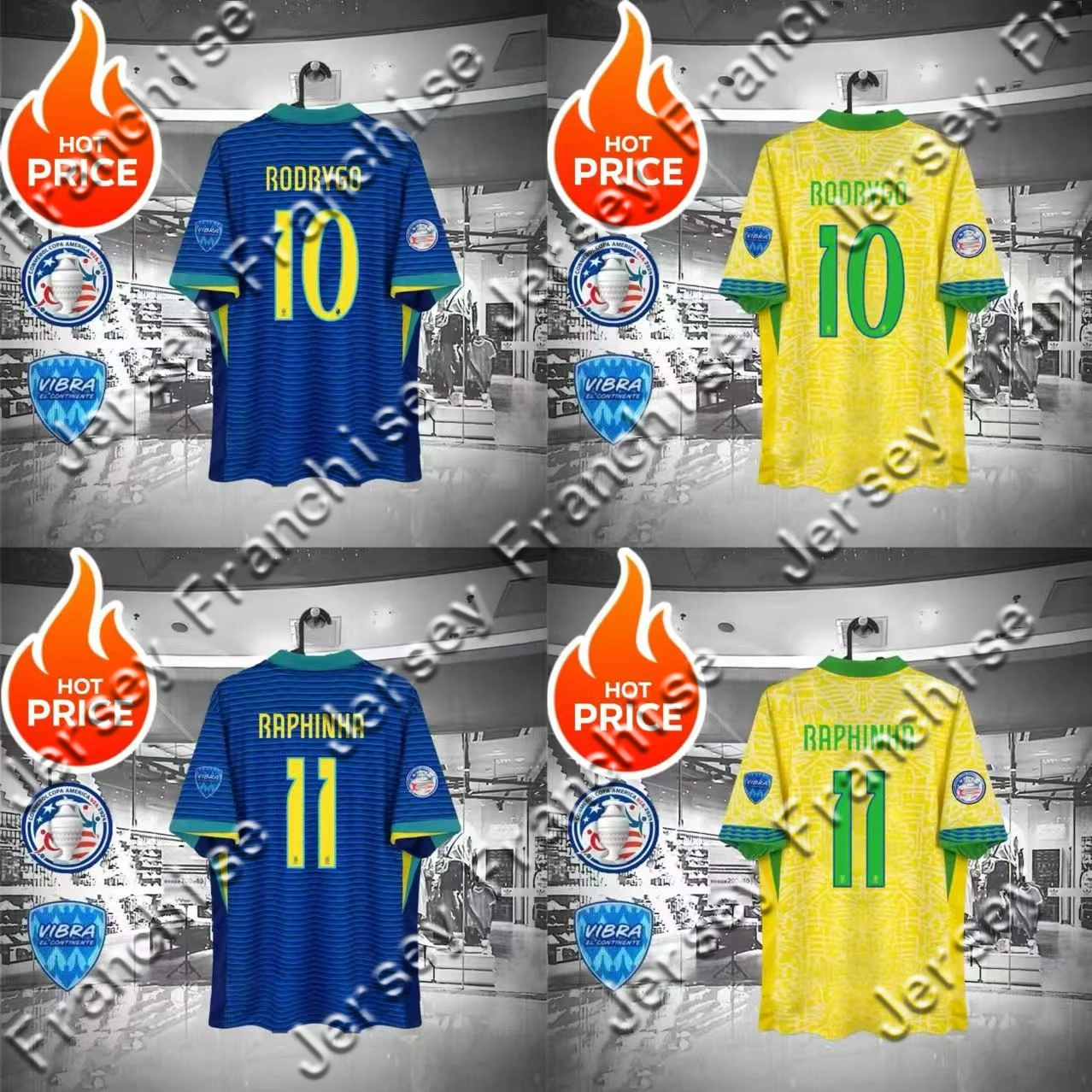 2025 New Summer Brazil Jerseys Home and Away Fans Players Edition America Vinicius Cup Endrigo Rodrigo Quick-Drying T-Shirt Y2K