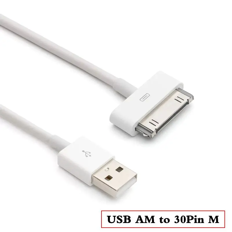 Kabel USB Typ C do 30Pin do ładowania telefonu 3G/3GS, telefonu 4/4S, iPada 1, iPada 2, kabel synchronizacji danych PVC, 1m