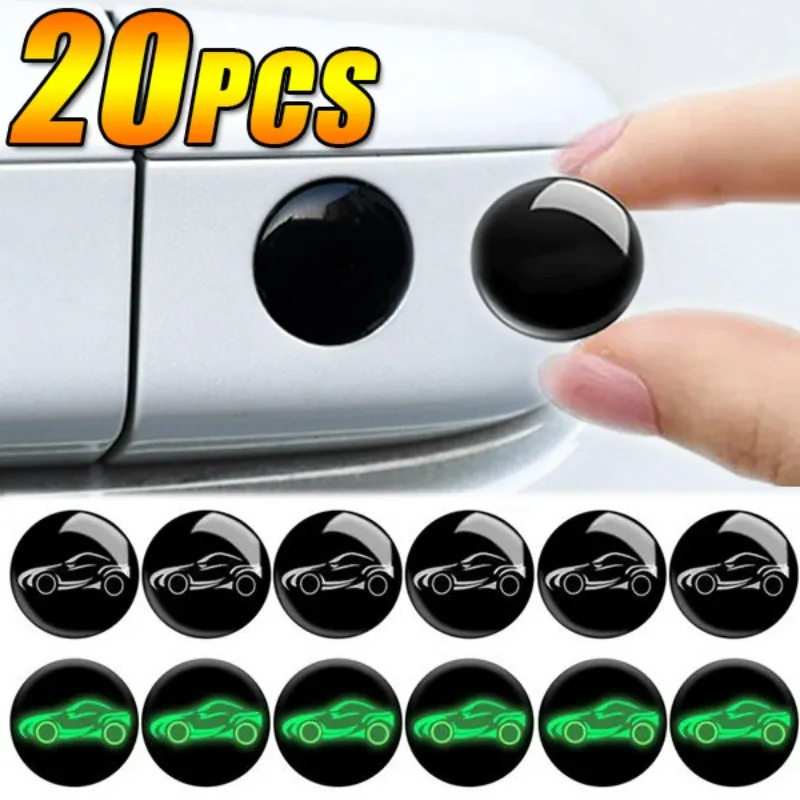 Universal Car Door Keyhole Protective Stickers Self-adhesive Decals Key Hole Lock Protection Decor Decals Auto Door Accessories