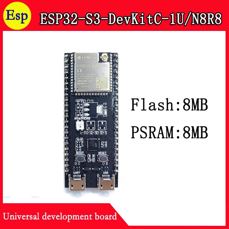 Supply ESP32-S3-DevKitC-1U Moudle ESP32-S3-WROOM-1U N8R8 Development Board