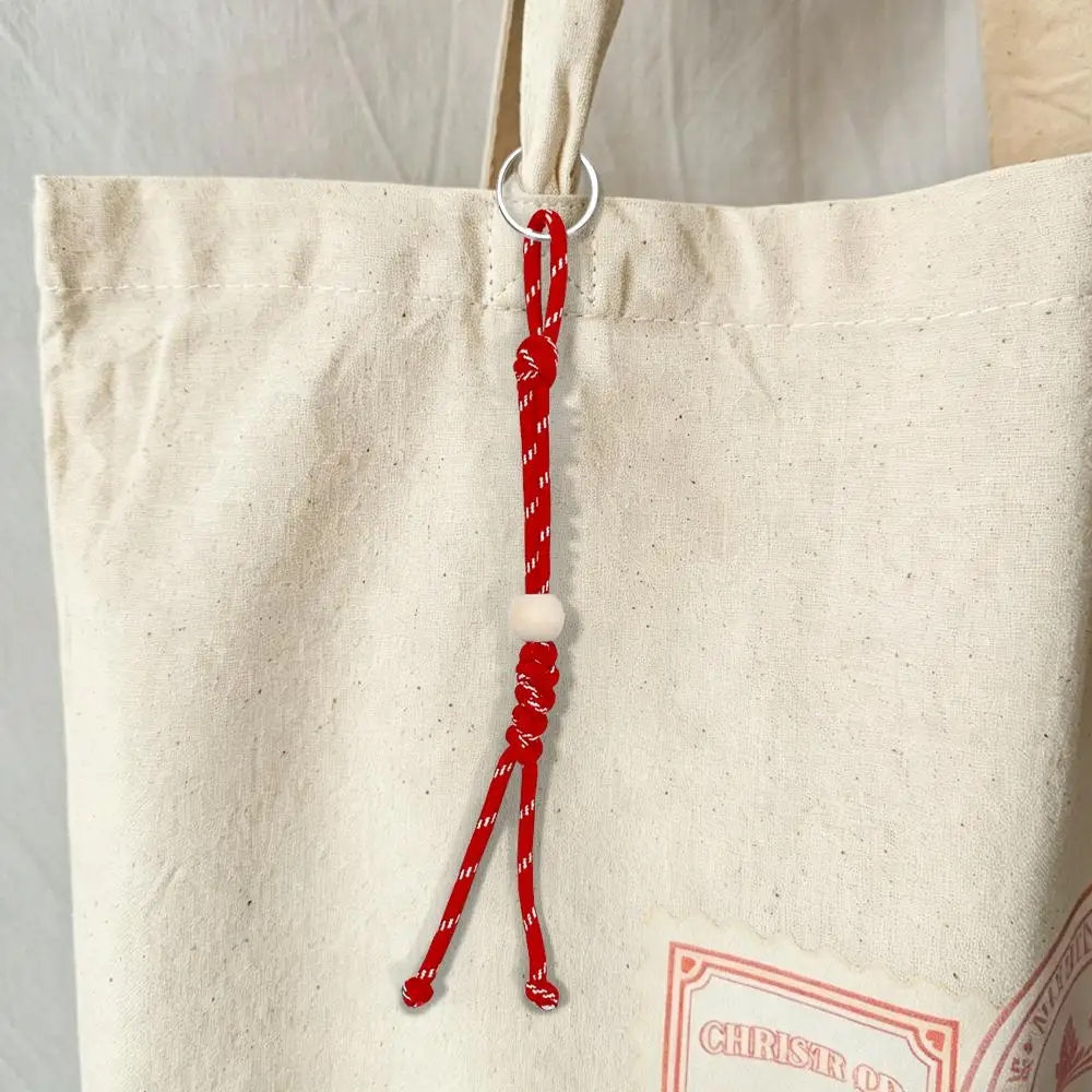 Customizable 3D Letter Rope Bag Charm, Personalized Keychain