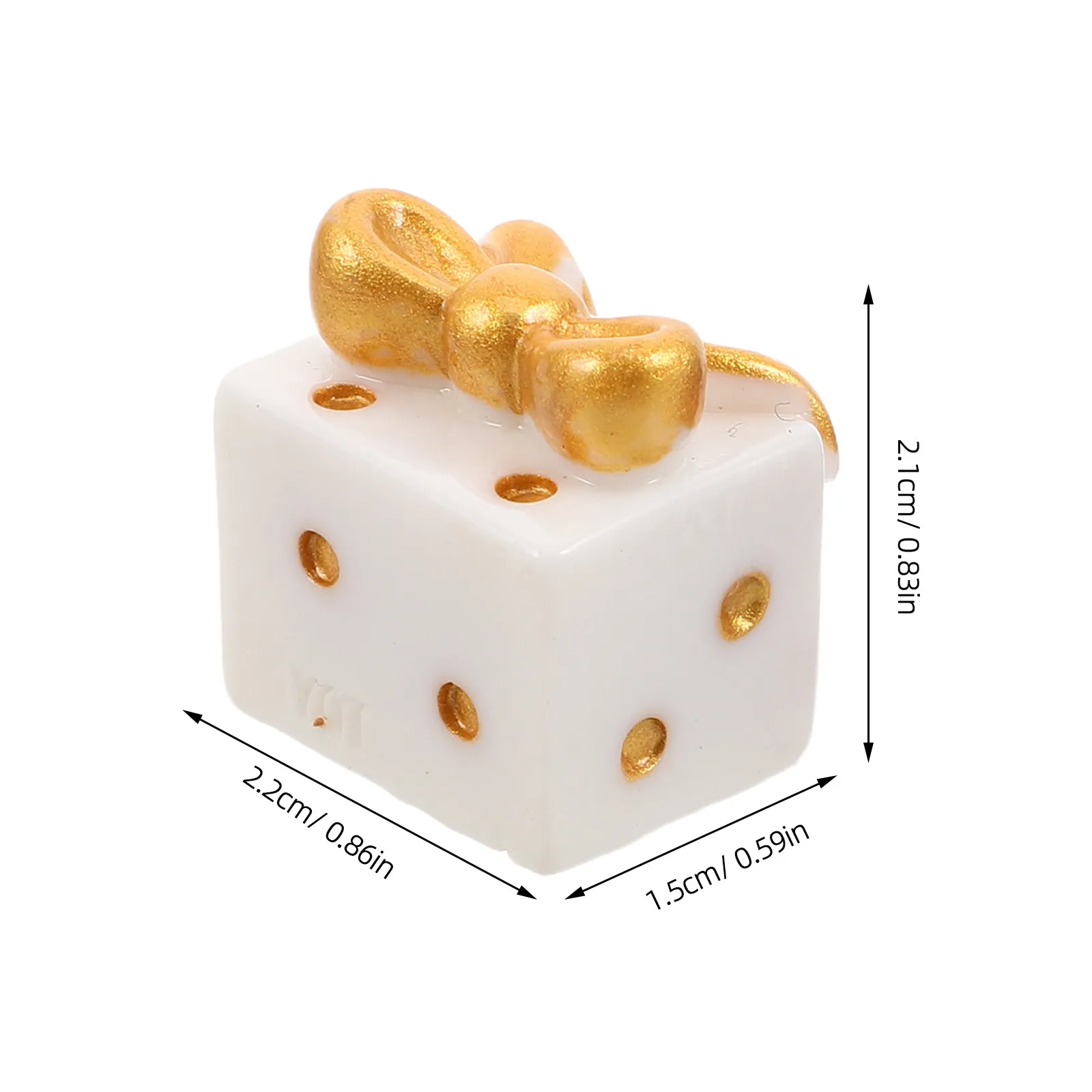 20pcs  Christmas Present Box Miniatures Mini  Resin Christmas Present Box Box Figurines Ornaments For Desktop Table Centerpiece