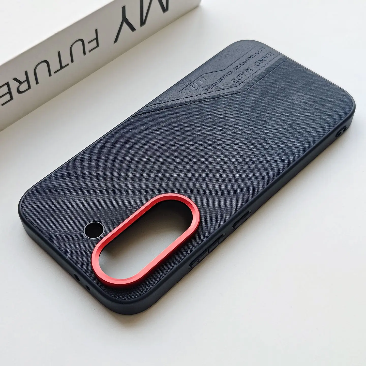 Etui na POCO X8 Pro Max, stylowe, dżinsowe, przyjazne dla skóry etui ze skóry PU na MI Poco x8 Pro, odporne na wstrząsy, z metalowymi przyciskami, Funda — zdjęcie produktu 5