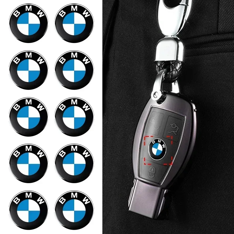 

New 11mm 14mm Fob Car Logo Sticker for Car Remote Control Key For BMW M5 M4 M3 F20 F40 F22 F30 E90 F32 F10 F06 F07 F46 E60 Z4 X7