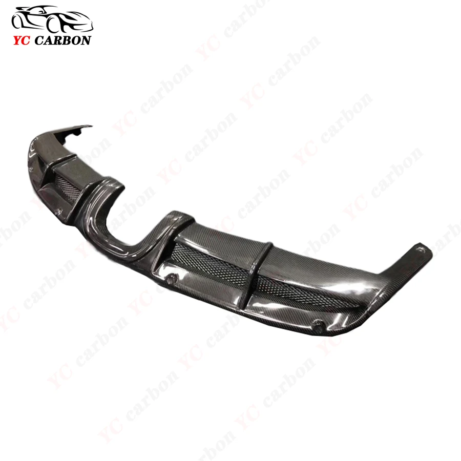 Carbon Fiber Rear Diffuser FRP For Porsche Cayman Boxster 981 Rear Bumper Splitter Lip Diffuser Cover Trim Body Kit