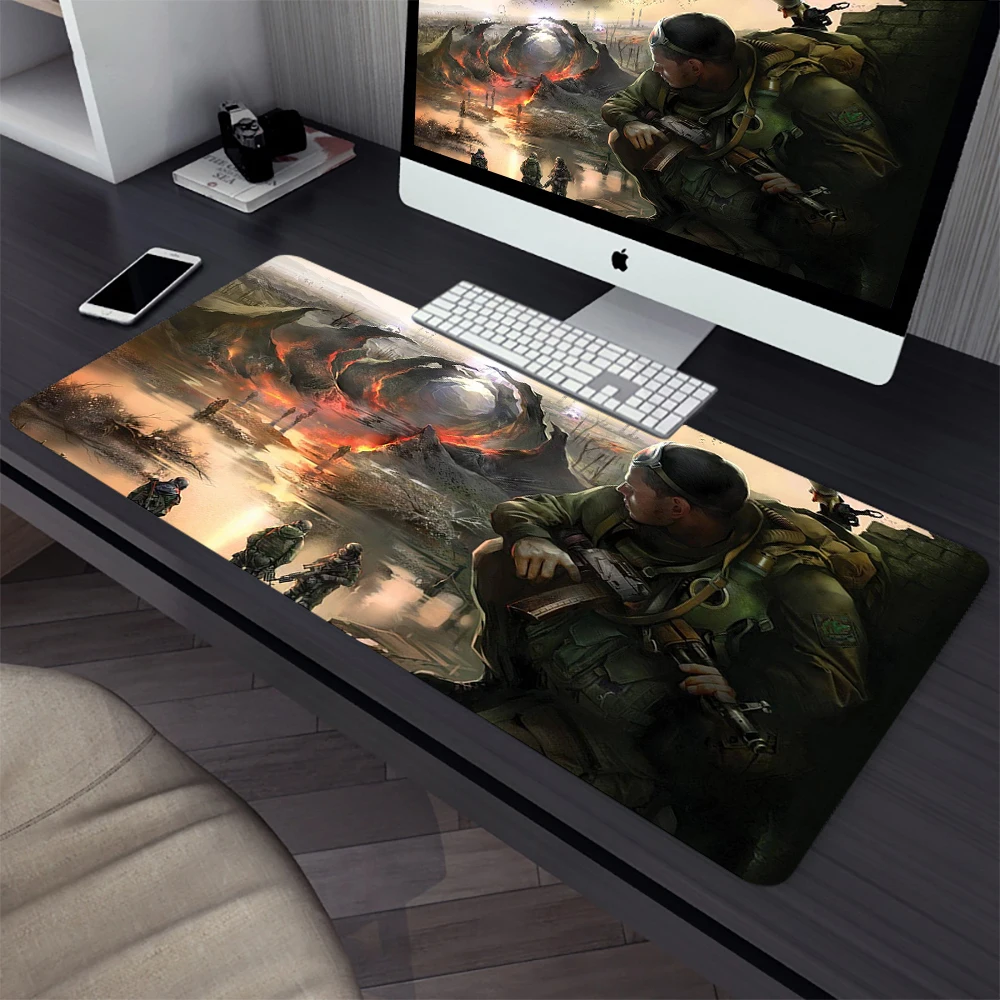 STALKER Large Gaming Mouse Pad Computer Mousepad PC Gamer Laptop Mouse Mat Office Mausepad XXL Silicone Keyboard Mat Desk Pad