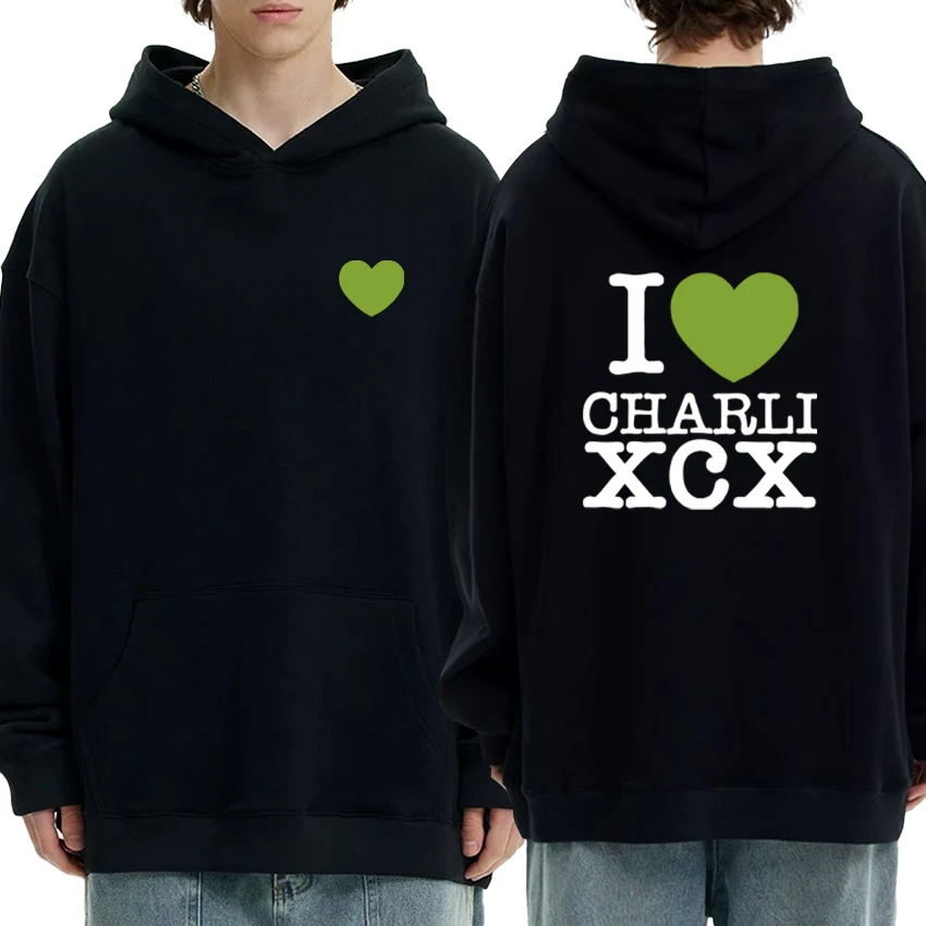 

High Quality Charli Xcx Album Double Sided Print Hoodie Fleece Men Women Long sleeve Streetwear Sweatshirt Unisex Loose Pullover