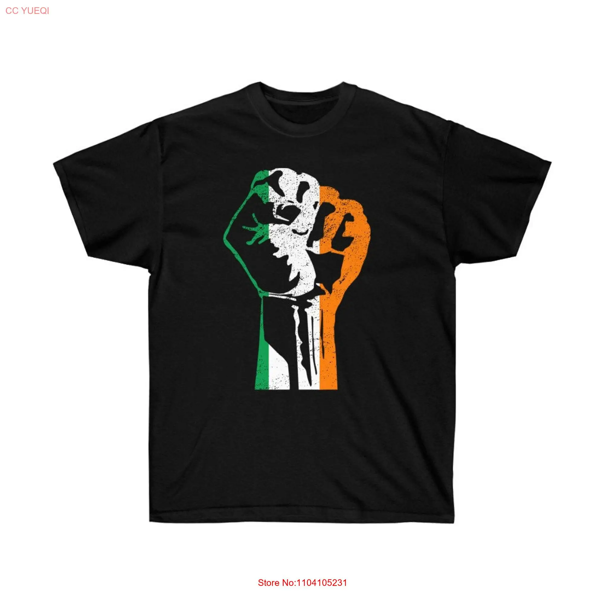 Irish Flag Raised Fist solidarity unity Ireland nationalism pride independence republic Ultra Cotton T Shirt