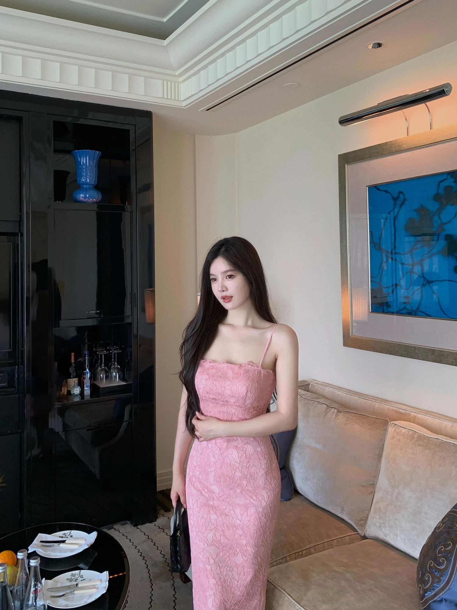 

Ele Lace Bodycon Dr Soft Aosphere Sensation Strapl Gown Swiy Skirt for Women Date Ocns Invisible Zipper Ba