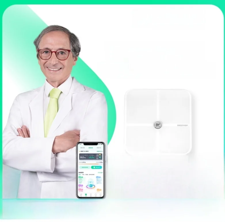 

Smart Bluetooth Body Fat Scale Health Weight Tester BMI Assessment Body Composition Analysis Digital Display Square Glass Panel
