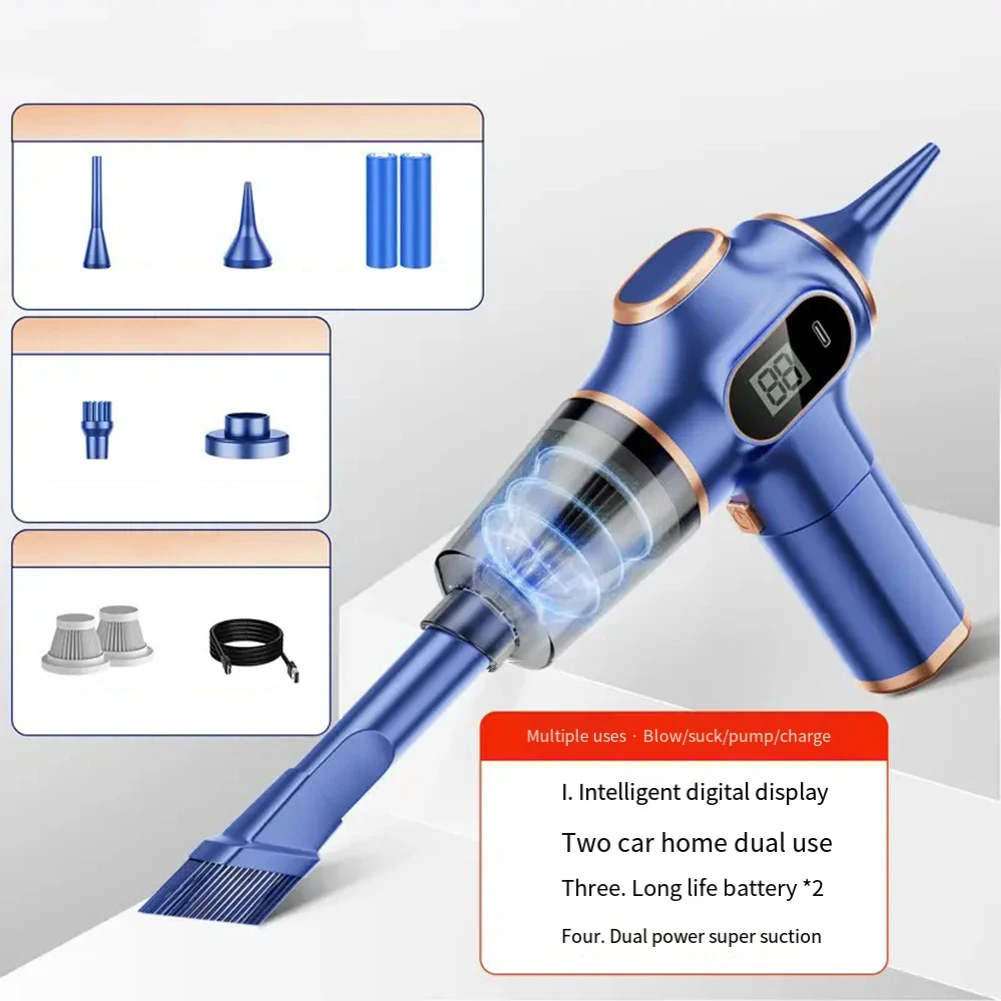 20*17*7cm Car Vacuum Cleaner Efficient Cleaner Vacuum for versatile Use High Suction Lightweight Design 20*17*7cm