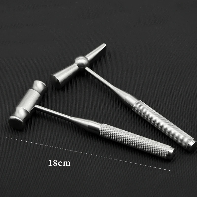 Medical Plastic Surgery and Otology Dental Stainless Steel Titanium Alloy Silicone Bone Hammer Medical Pet Bone Hammer