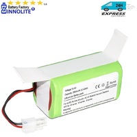 100%/New 14.8V 2600mah Li Ion Rechargeable Battery For ILIFE A4 A4S A4S pro A6, A9, V7, V7S  Plus Robot Vacuum Cleaner ILife