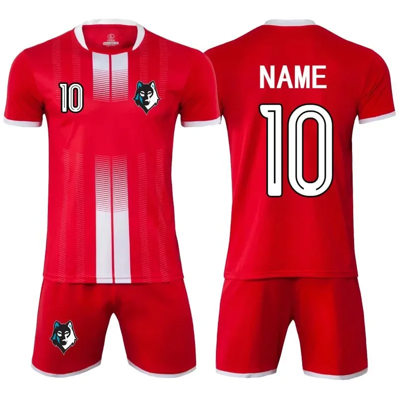 Children Football Jerseys Sets Men Boys Soccer Clothes Suit Long Short Sleeve Kids Football Uniforms Soccer Tracksuit Jersey Kit