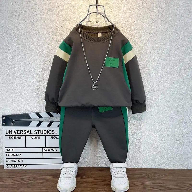 

Boy's spring and autumn children's fashion new fashion clothes fashion baby children's autumn two-piece set 90-150cm