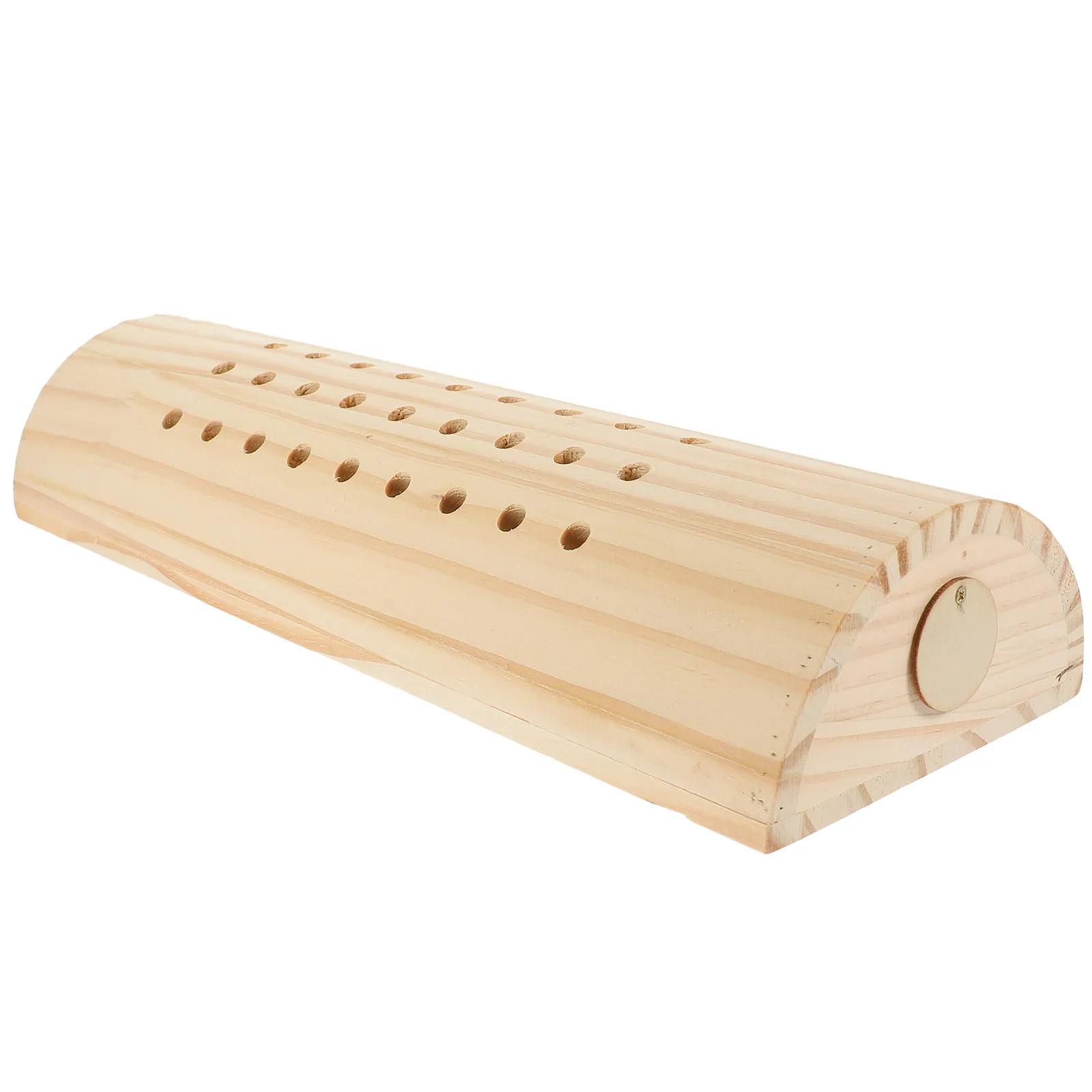 

Wooden Moxibustion Pillow Cervical Neck Pain Relief Pillow Scientific Modeling Design for Home Massage Store Daily Use