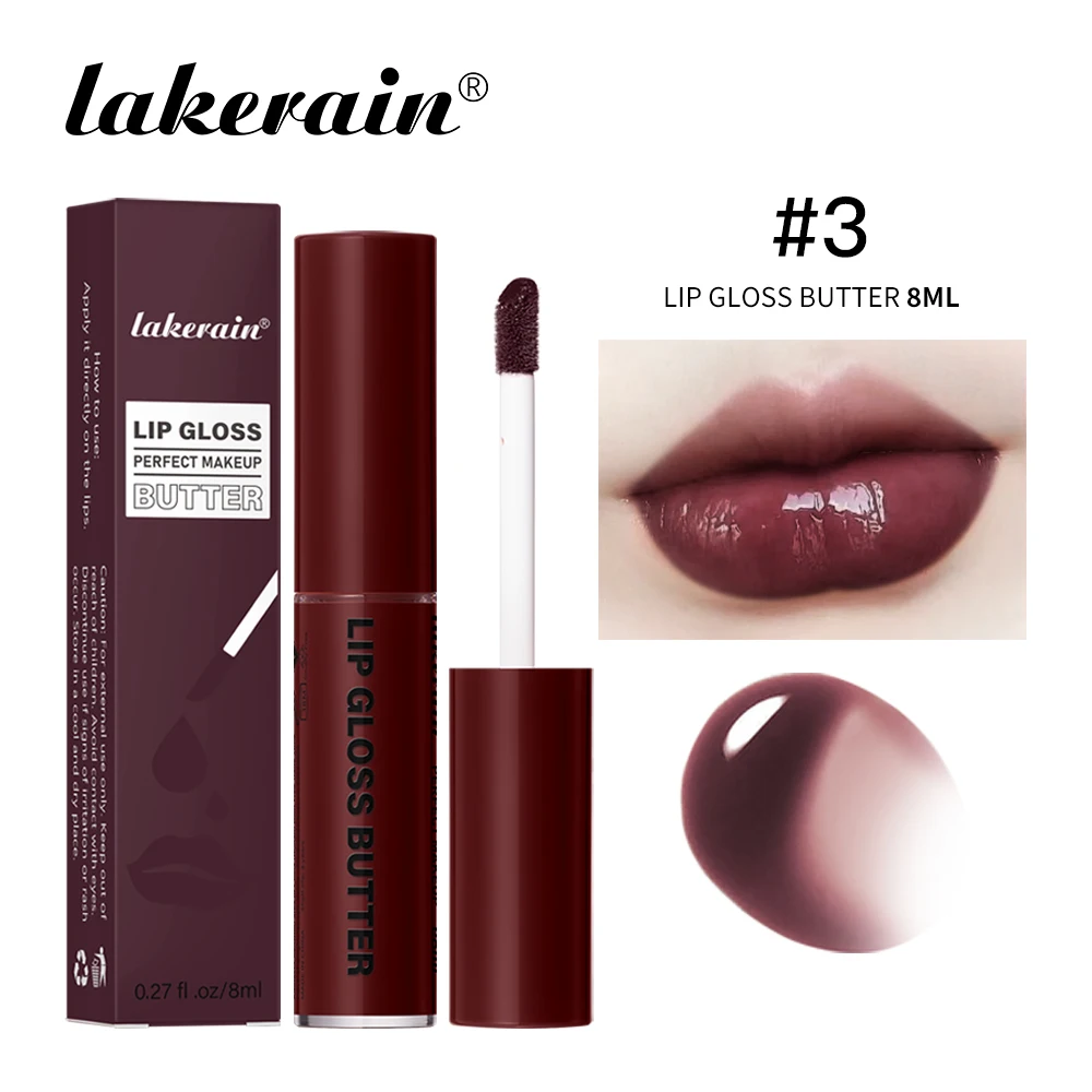 8ml Boter non-stick Cup Gloss Lipgloss Hydraterende Spiegel Lipgloss Blijvende Kleur Lip glazuur Dye Lip vloeibare Make-Up Voor Vrouwen