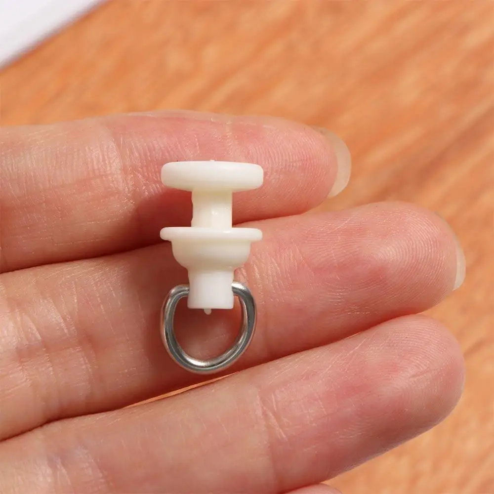 20pcs/pack White Curtain Track Pulley Plastic Slide Smoothly Curtain Hook Roller Silent Curtain Track Glider Windows