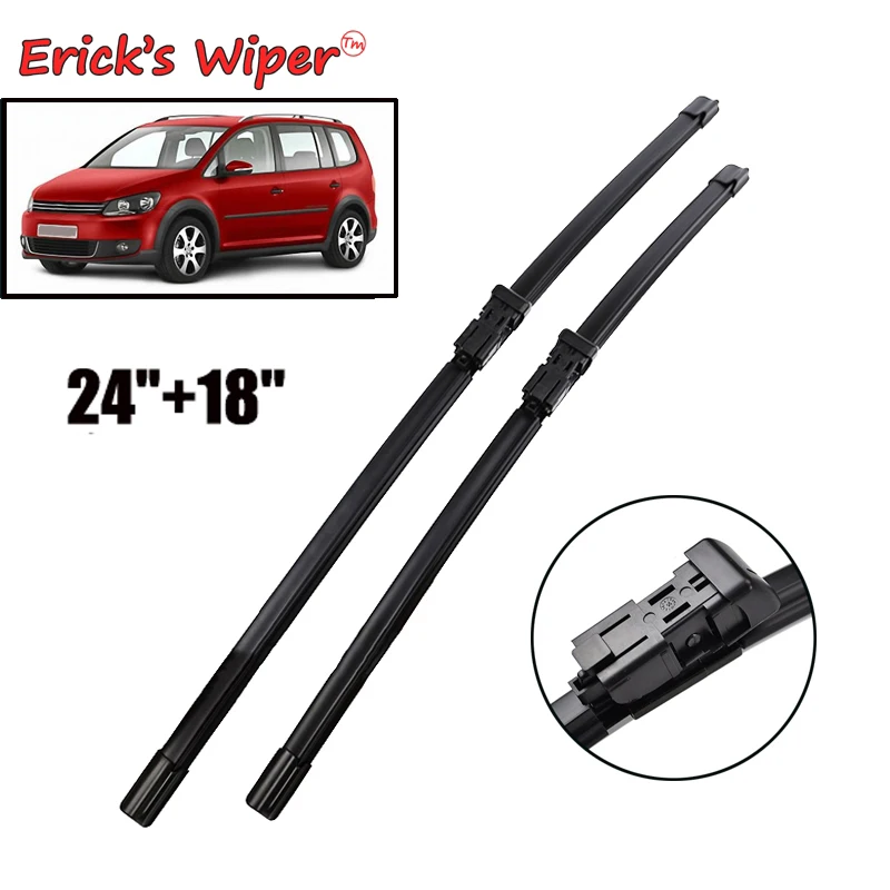 Erick\'s Wiper LHD Front Wiper Blades For VW Touran MK1 2007 - 2015 Windshield Windscreen Clean Window Car Rain Brushes 24\