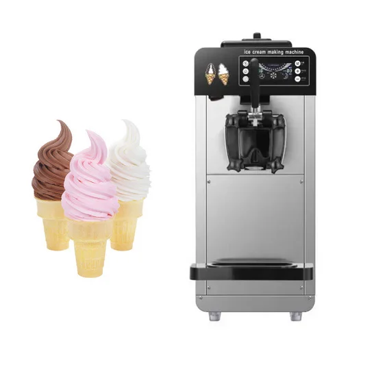 For 6L Commercial Stainless Steel small Desktop Soft Ice Cream Machine