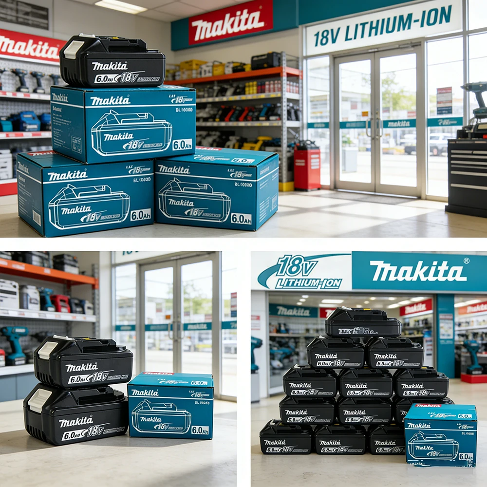 

DHR202 18V Authentic Makita 6.0Ah battery, hot selling 18v tools battery, replaceable DJV182 DDF487 DTW700 DGA404 DTD173