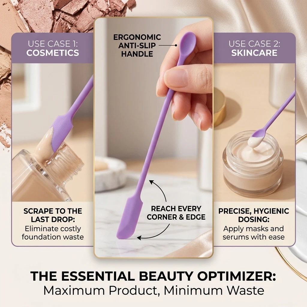 Silicone Batter Spatula Tools Lengthen Mini Soft Jar Cake Cream Jam Scrapers Makeup Spatulas Butter Knife Kitchen Accessories