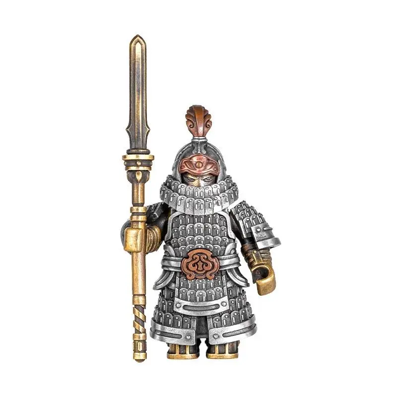 Tiefutu Ornaments Charms Removable Copper Metal Pendant Ancient Soldier Model Bronze Ornaments