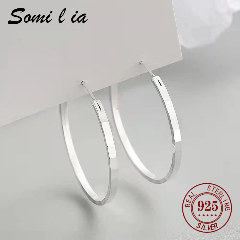 Somilia Neue Mode 925 Sterling Silber Große Creolen Für Frauen Neue Mode 18 K Gold Überzogene pid • Mustafa Kollektion Schmuck – Detail 9