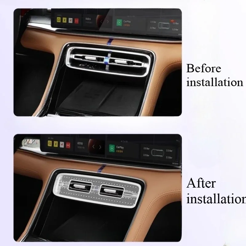Front Central Control Under The Trend Dust Cover Special For Geely Galaxy A7 Central Control Air Mask car interior accessories