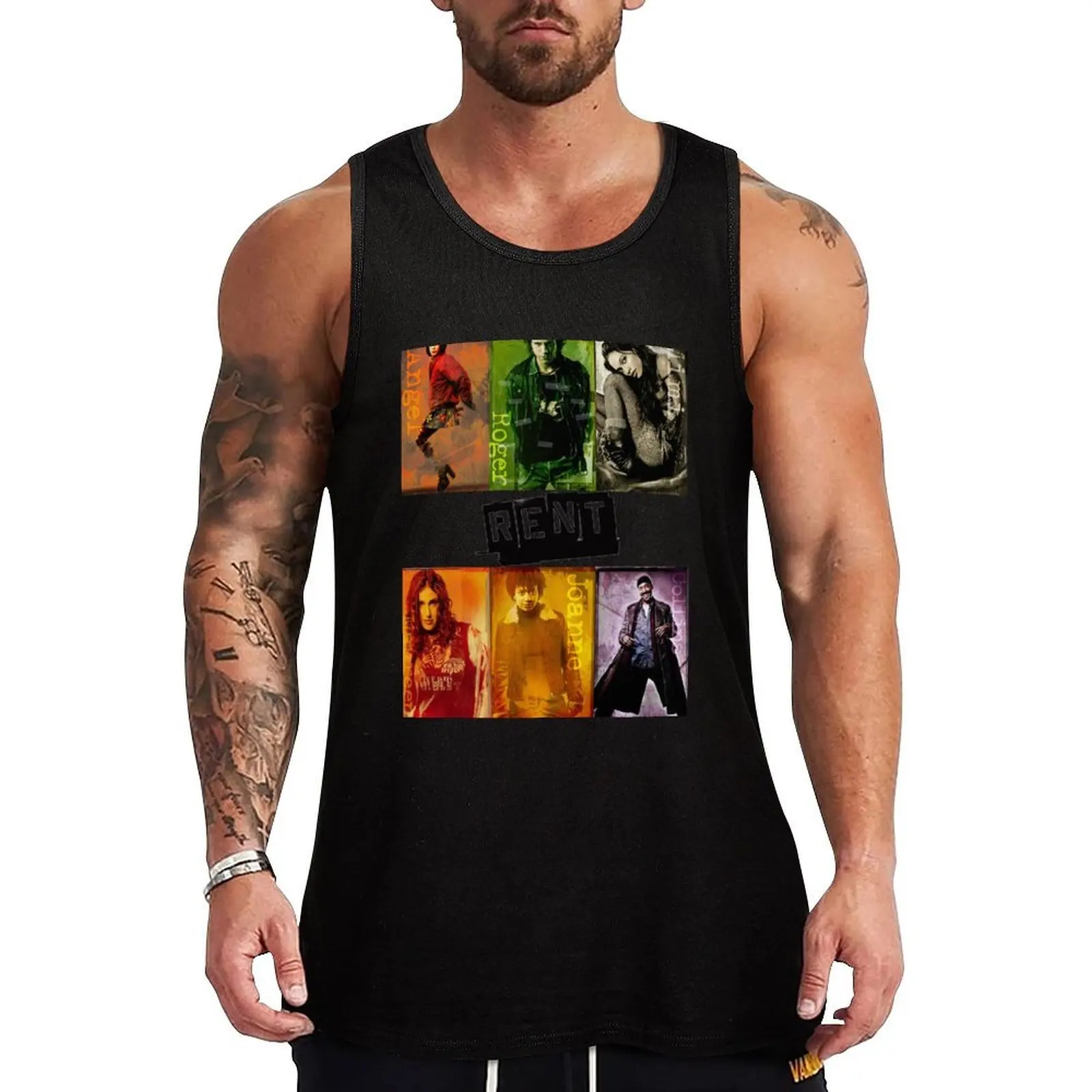 Rent the Musical Tank Top Fitness Tank Top Lightweight Breathable Gym Shirt