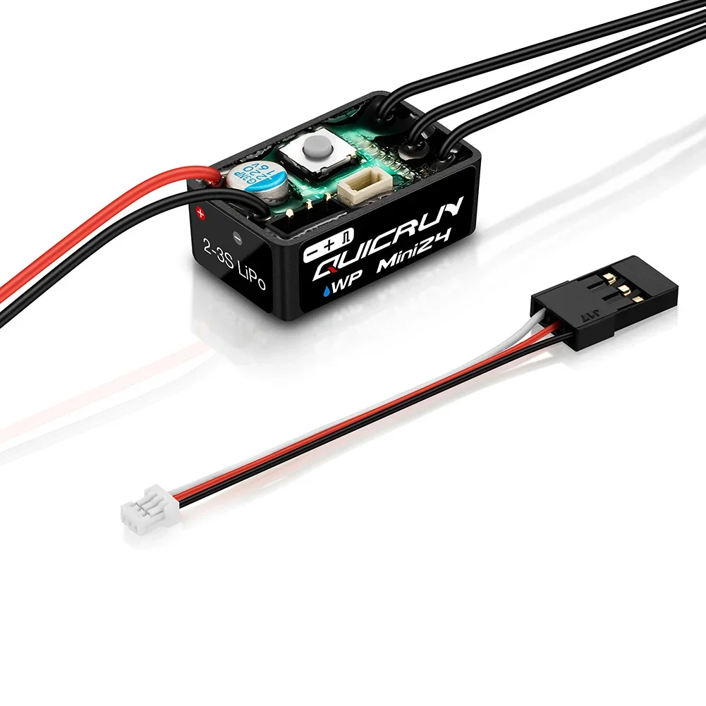 BoMassHobbywing QuicRun WP Mini24 25A 2-3S Sensorless Brushless ESC For 1/24 1/18 1/16 Racing Crawlers Drift Car