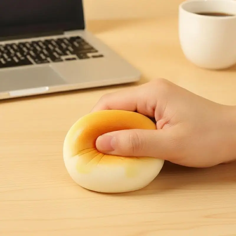 Simulation Milk Bread Squishy Toy Realistic Food Design Soft Squeeze Stress Relief Toy for Kids Party Favor Classroom Reward