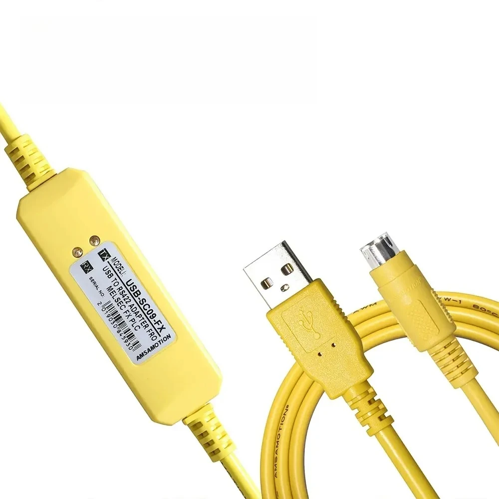كابل تنزيل كابل برمجة USB-SC09-FX 3M مناسب لـ FX-USB-AW FX2N/FX1N/FX0N/FX0S/FX1S/FX3U PLC #4