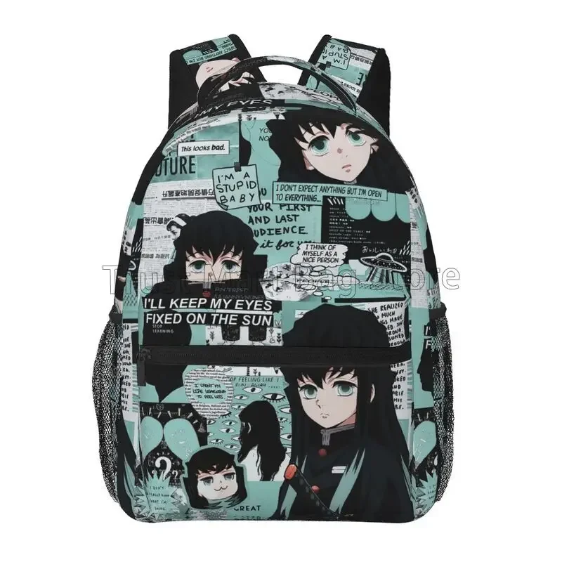 

Милые аниме Muichiro Tokito, рюкзаки, легкая школьная сумка, студенческая сумка для книг, унисекс, рюкзаки для ноутбука для путешествий, пешего туризма, кемпинга
