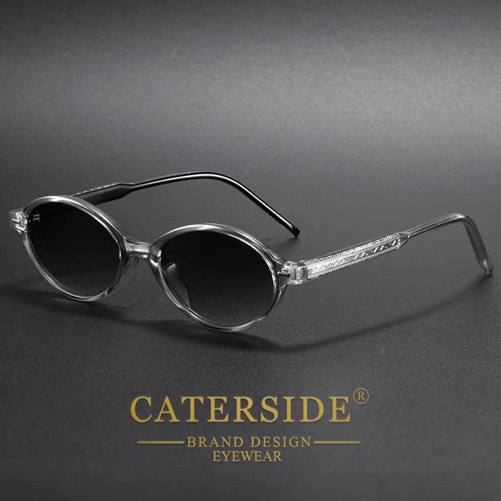 CATERSIDE Retro Mode Männer Sonnenbrille Kleine Runde Rahmen Straße Hip Hop Brillen Frauen Vielseitige Urlaub Geschenk Ätherische Gläser – Detail 2