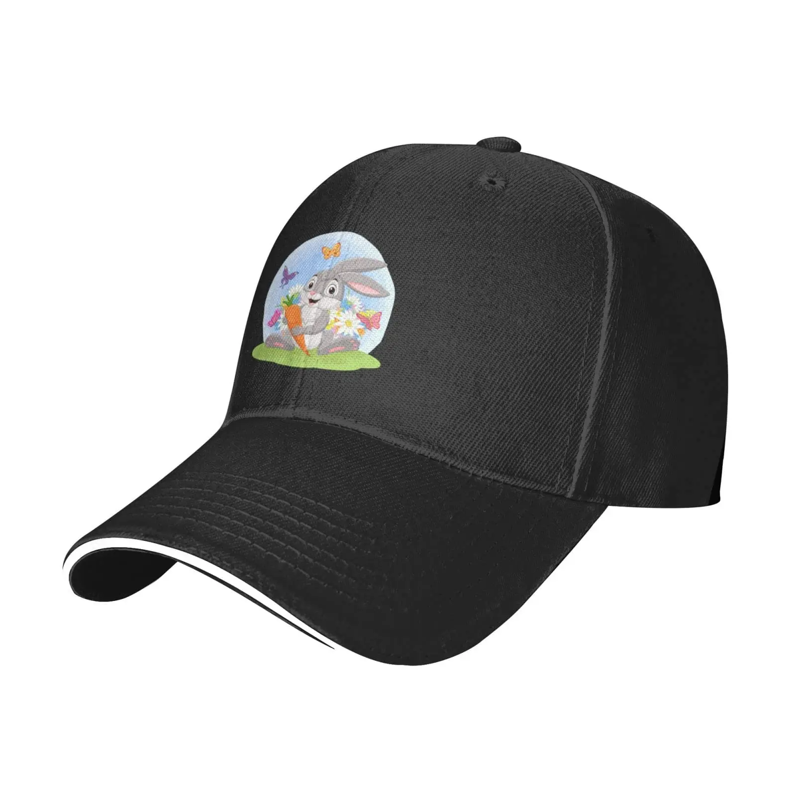 

Rabbit Carrot in The Grass Trucker Baseball Cap Men Women Hat Spring Summer Unisex Fashion Sports Outdoor Travel Daily