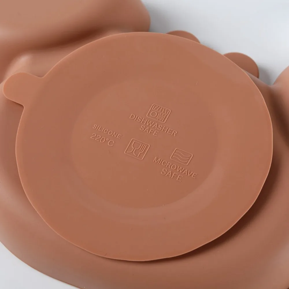 

Портативные детские силиконовые миски в виде краба на присоске, водонепроницаемая гибкая детская обеденная тарелка с отделением, защита от падения с героями мультфильмов