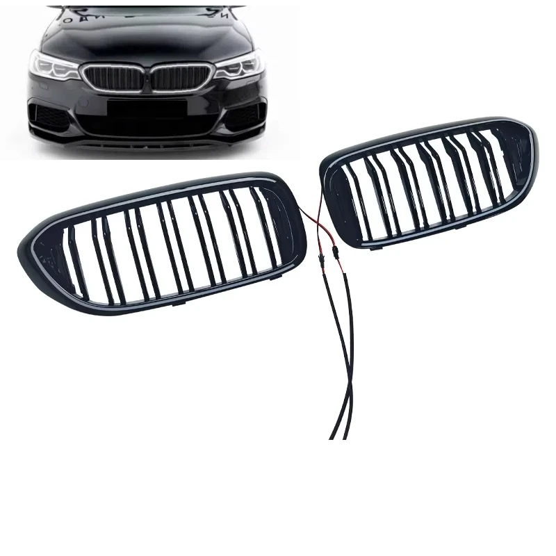 

2017 To 2020 For BMW 5 Series G30 G31 520i 530i 540i Replacement LED Light Front Radiator Grill Kidney Bumper OEM Hood Grilles