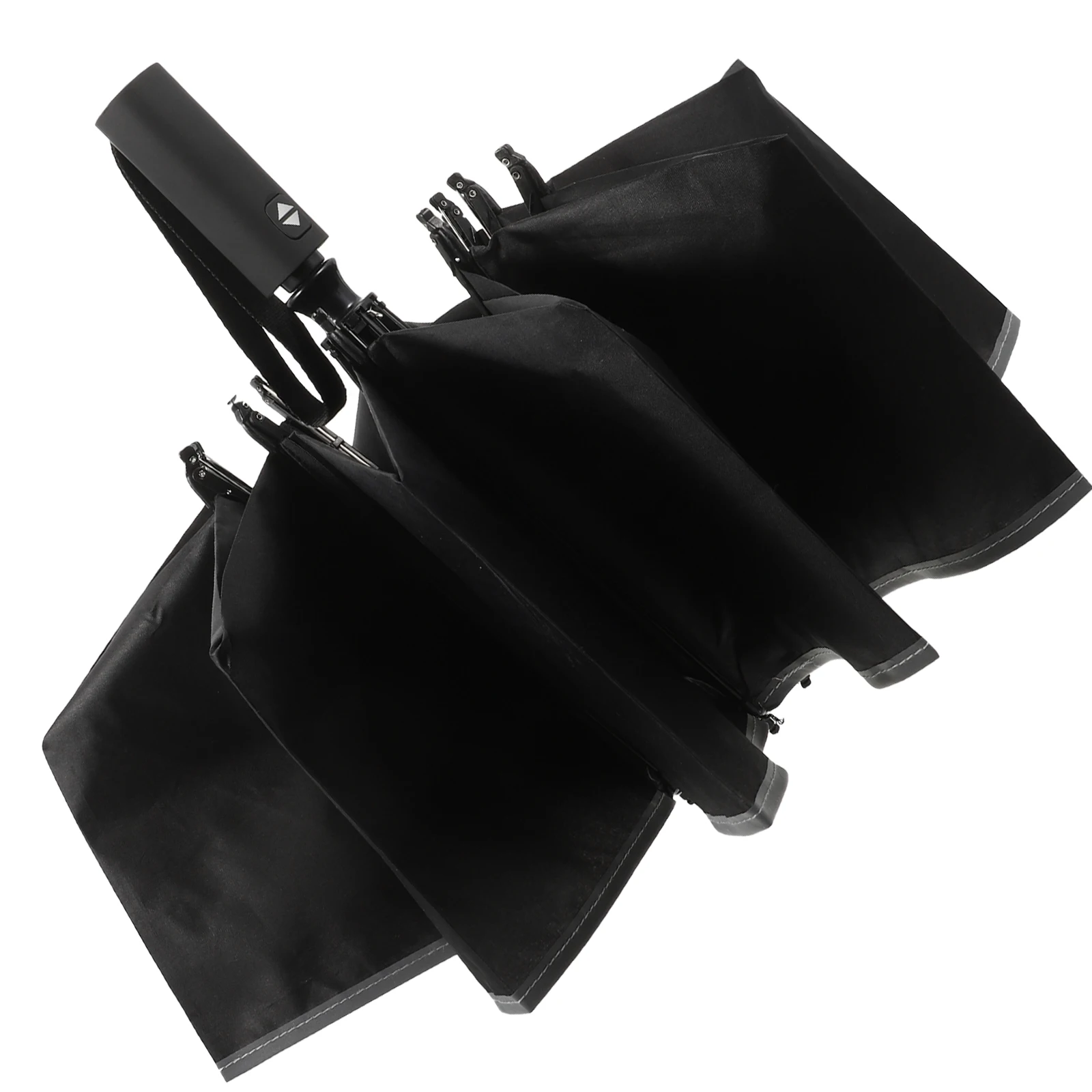 

Reflective Umbrella Foldable Auto Open Close Lightweight High Density Pongee Cloth Sturdy 10 Alloy Ribs Sun Rain