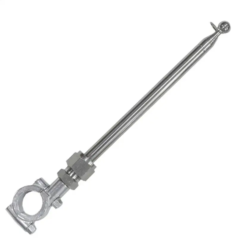 Stainless Steel Motorcycle Flagpole Handlebar Mount Telescopic Flagpole Adjustable Length Flag Decoration Bracket For Long Ride