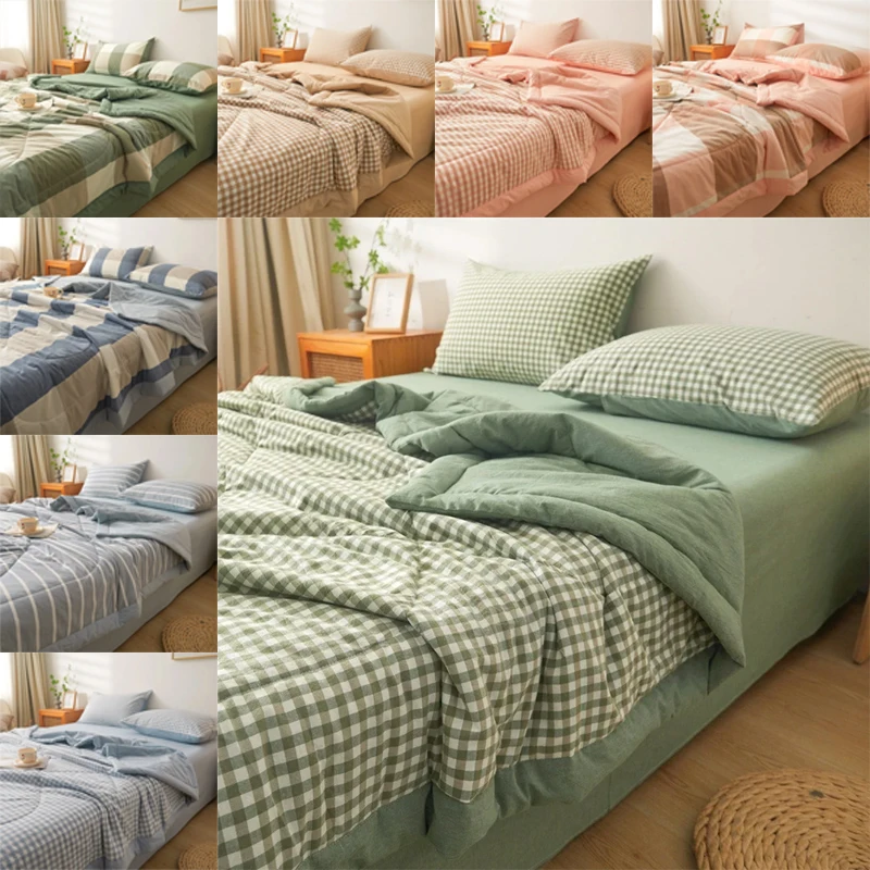 

Quilted Spring Summer Quilt Soft Comfortable Washable Double Quilts with Free Shipping Summer Blanket Queen Breathable Blankets