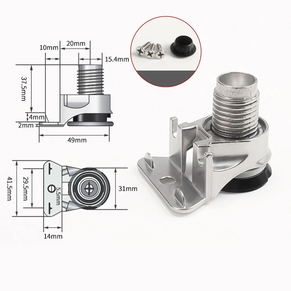 Liga de zinco Altura ajustável Suporte para Móveis, Universal Ajustando Pés, TV Cabinet e Roupeiro, Heavy-Duty Hardware