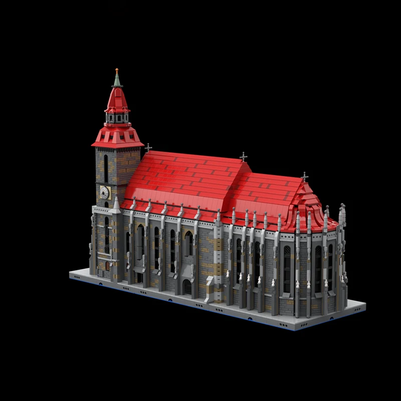 Nouveaux blocs de construction MOC exquis, modèles architecturaux médiévaux, technologie d'église gothique, jouets modulaires pour enfants, cadeaux, ensemble de bricolage