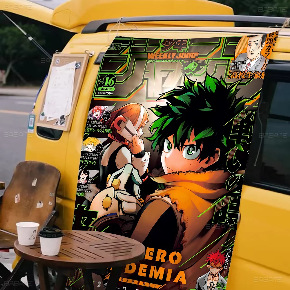 ญี่ปุ่นอะนิเมะ My Hero Academia พิมพ์ธงขนาดใหญ่ศิลปะนิยายวิทยาศาสตร์ Room Home Decor ตกแต่งแบนเนอร์
