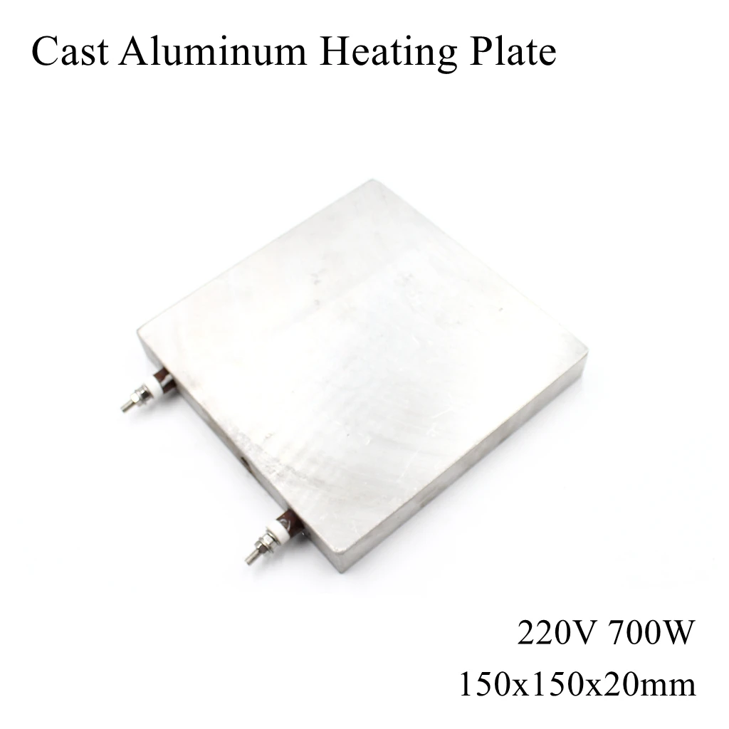 

150*150mm Cast Aluminum Heating Plate High Temperature Flat Electric Band Heater Pad Mat Board Press Machine Extruder Laminator