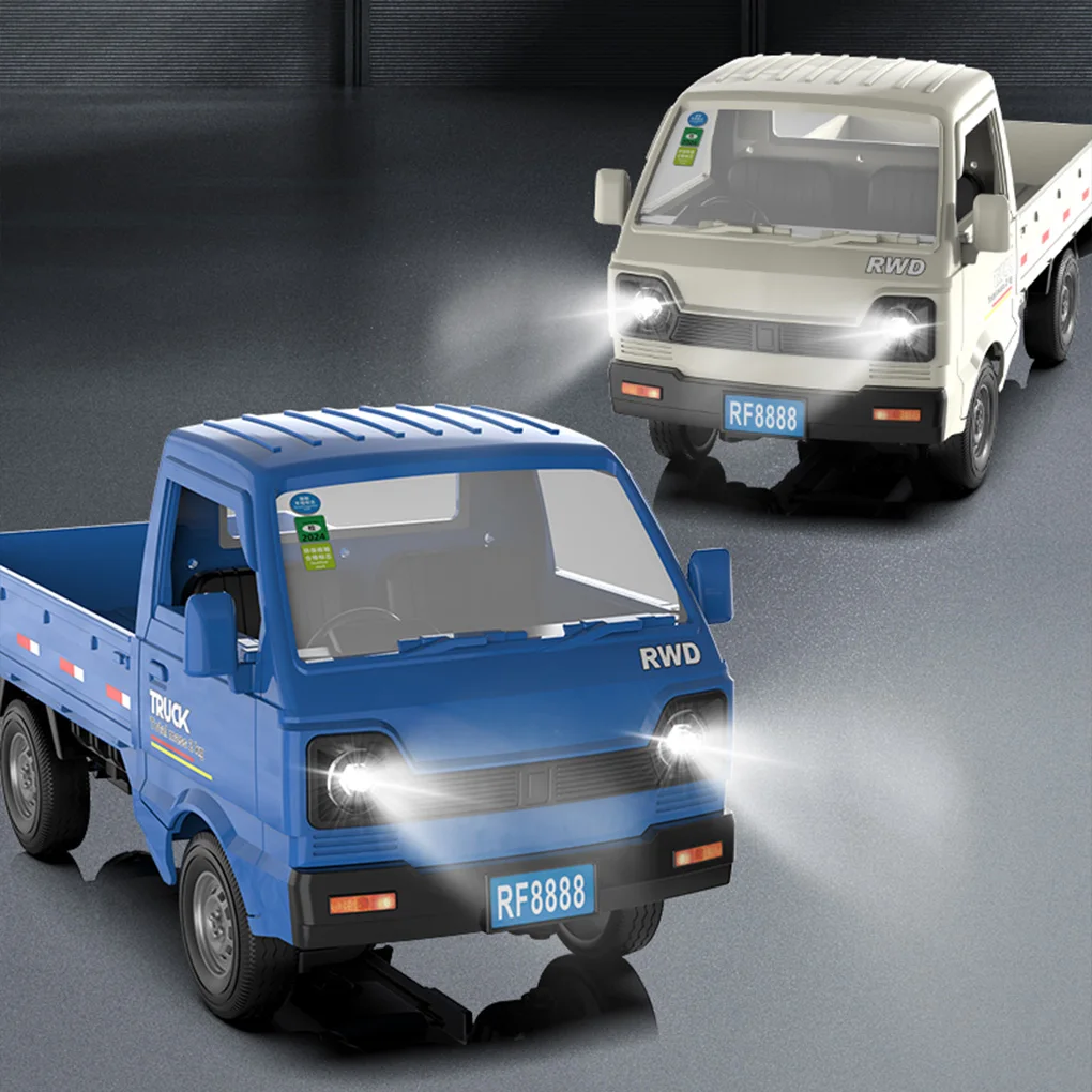 

RC KF31 1/18 scale cars Mini cargo truck with spray lights remote control drift function vehicle model toy gift for children